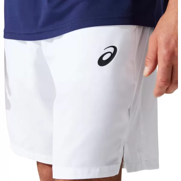 imageASICS Mens 9 Short Tennis ApparelBrilliant White