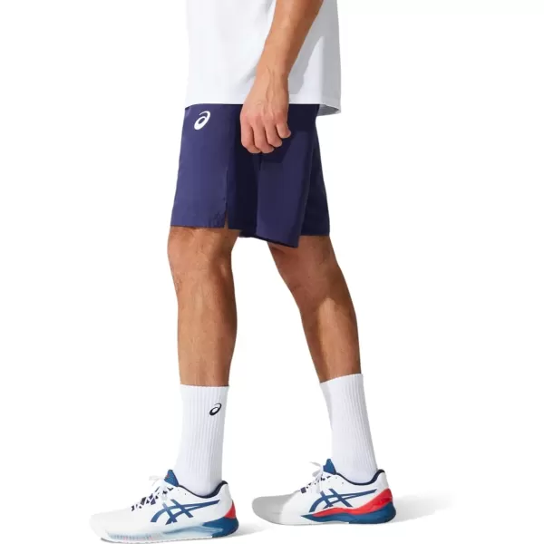 imageASICS Mens 9 Short Tennis ApparelPeacoat
