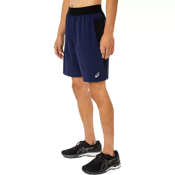 imageASICS Mens 9IN Mixer Short ApparelPeacoatPerformance Black