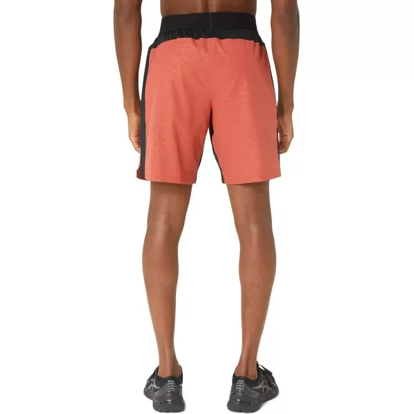 imageASICS Mens 9IN Mixer Short ApparelSpice Latte Nagashi Tech