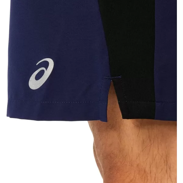 imageASICS Mens 9IN Mixer Short Training ApparelPeacoatPerformance Black