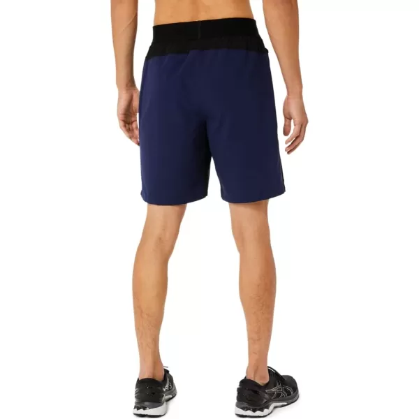 imageASICS Mens 9IN Mixer Short Training ApparelPeacoatPerformance Black