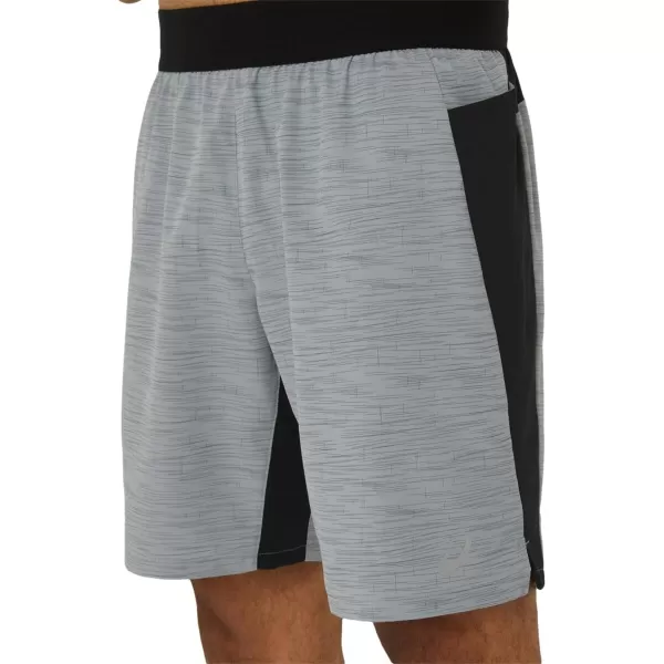 imageASICS Mens 9IN Mixer Short Training ApparelSheet Rock Digital JaponismP Black