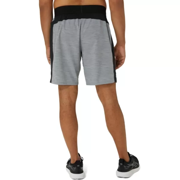 imageASICS Mens 9IN Mixer Short Training ApparelSheet Rock Digital JaponismP Black