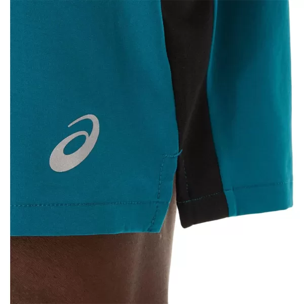imageASICS Mens 9IN Mixer Short Training ApparelVelvet PinePerformance Black