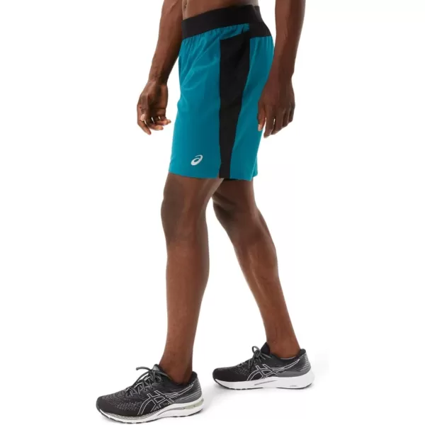 imageASICS Mens 9IN Mixer Short Training ApparelVelvet PinePerformance Black