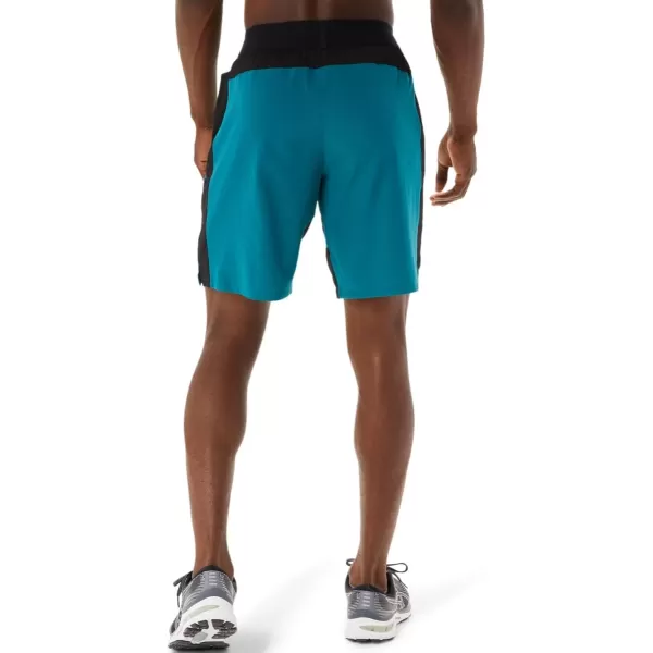 imageASICS Mens 9IN Mixer Short Training ApparelVelvet PinePerformance Black