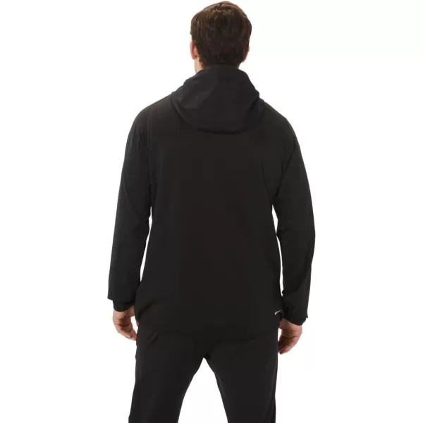 imageASICS Mens ACTIBREEZE JACQUARD BRUSHED KNIT JACKET ApparelPerformance Black