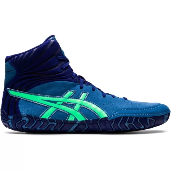 imageASICS Mens Aggressor 5 Wrestling ShoesAzureNew Leaf