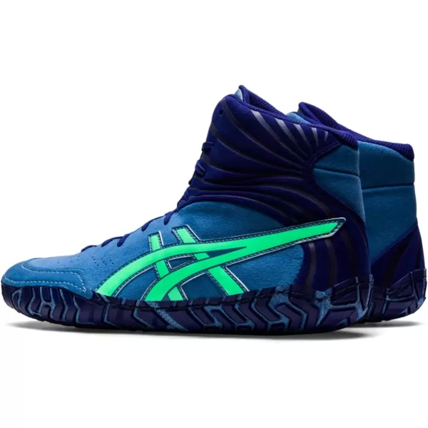 imageASICS Mens Aggressor 5 Wrestling ShoesAzureNew Leaf