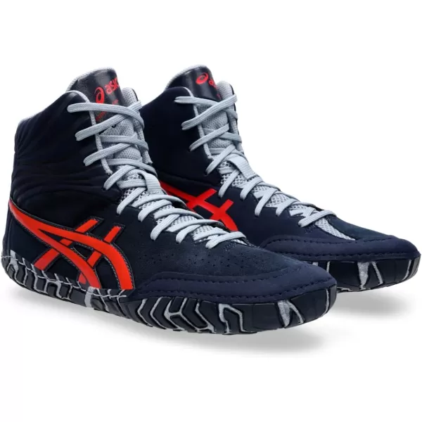 imageASICS Mens Aggressor 5 Wrestling ShoesMidnightClassic Red