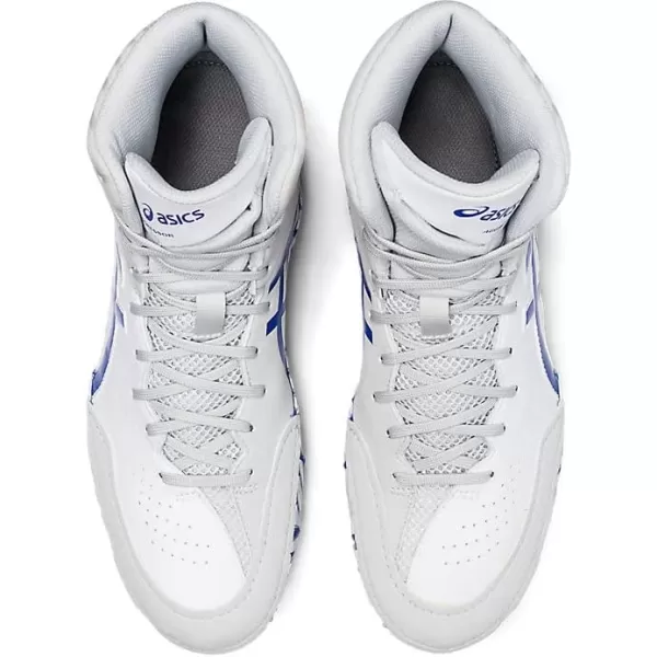 imageASICS Mens Aggressor 5 Wrestling ShoesWhiteLapis Lazuli Blue