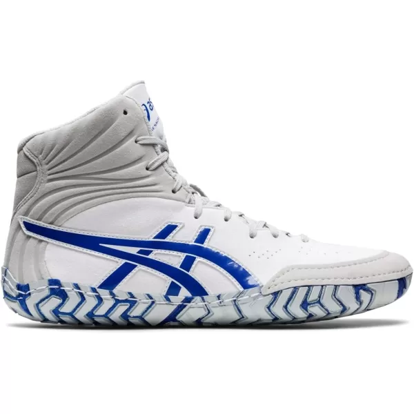 imageASICS Mens Aggressor 5 Wrestling ShoesWhiteLapis Lazuli Blue