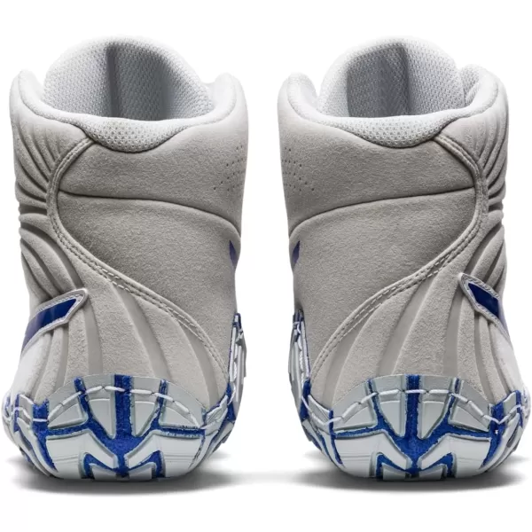 imageASICS Mens Aggressor 5 Wrestling ShoesWhiteLapis Lazuli Blue