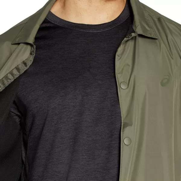 imageASICS Mens Coaches Jacket Training ApparelMantle Green