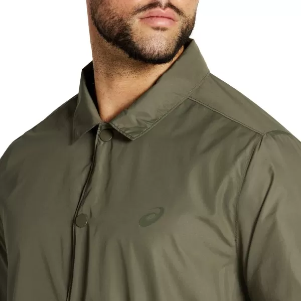 imageASICS Mens Coaches Jacket Training ApparelMantle Green