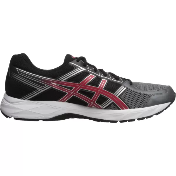 imageASICS Mens Contend Running ShoeCarbonClassic RedBlack