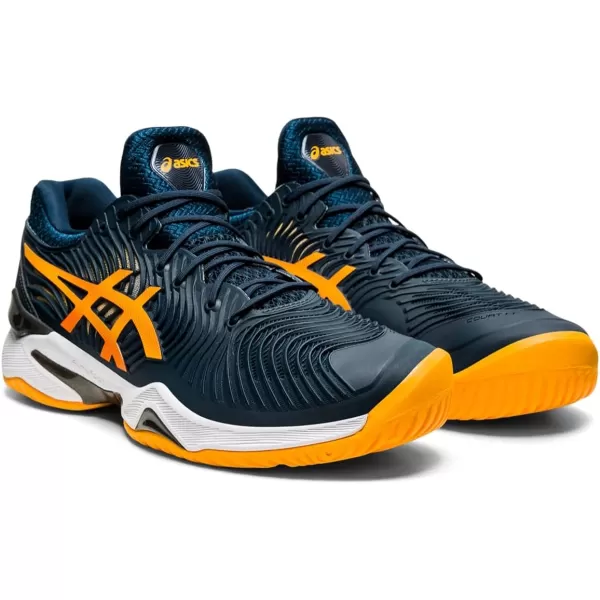 imageASICS Mens Court FlyteFoam 2 Tennis ShoesFrench BlueAmber