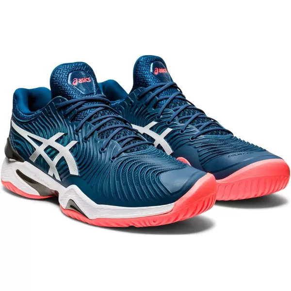 imageASICS Mens Court FlyteFoam 2 Tennis ShoesMako BlueWhite