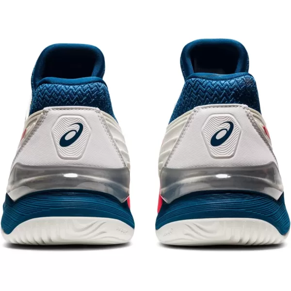 imageASICS Mens Court FlyteFoam 2 Tennis ShoesWhiteMako Blue