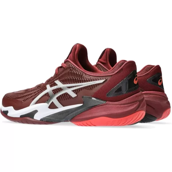 imageASICS Mens Court FlyteFoam 3 Tennis ShoeAntique RedWhite