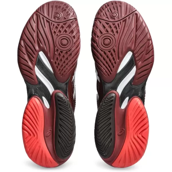imageASICS Mens Court FlyteFoam 3 Tennis ShoeAntique RedWhite