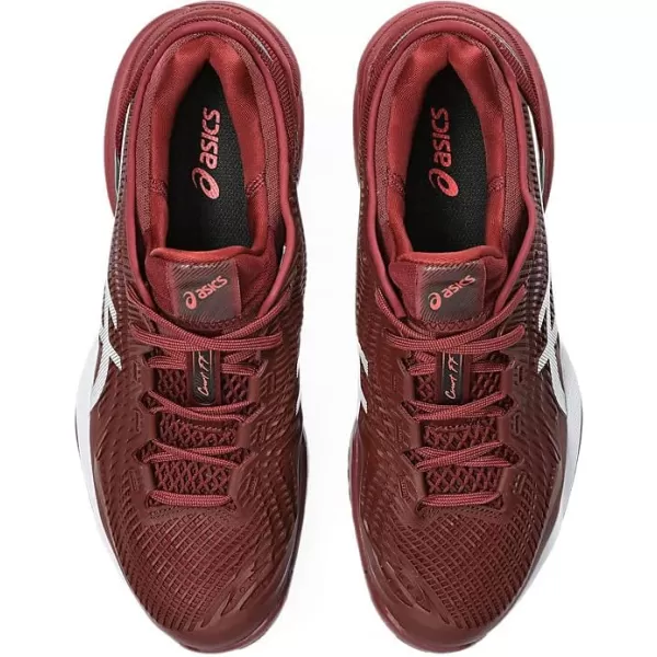 imageASICS Mens Court FlyteFoam 3 Tennis ShoeAntique RedWhite