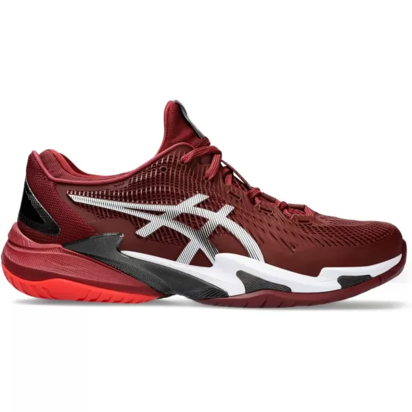 imageASICS Mens Court FlyteFoam 3 Tennis ShoeAntique RedWhite
