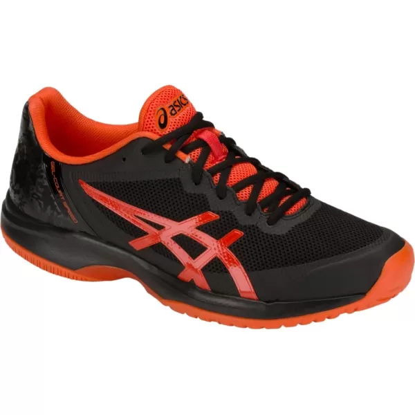 imageASICS Mens Court Speed FlyteFoam Tennis ShoesBlackCherry Tomato