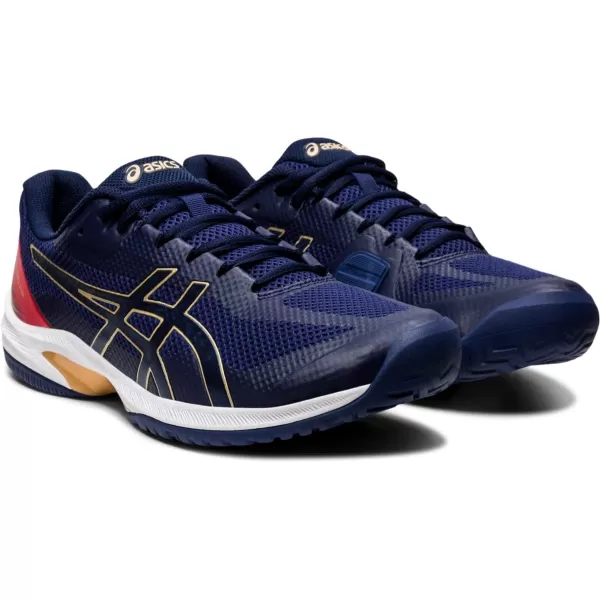imageASICS Mens Court Speed FlyteFoam Tennis ShoesPeacoatPeacoat