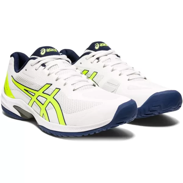 imageASICS Mens Court Speed FlyteFoam Tennis ShoesWhiteSafety Yellow
