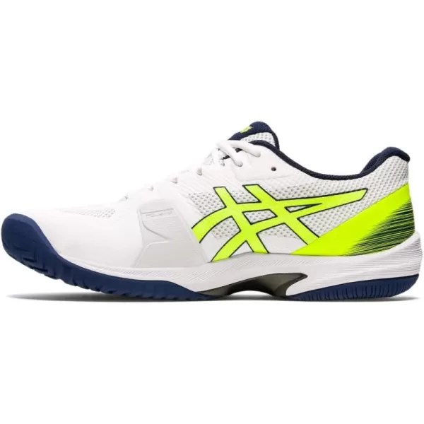 imageASICS Mens Court Speed FlyteFoam Tennis ShoesWhiteSafety Yellow