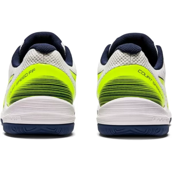 imageASICS Mens Court Speed FlyteFoam Tennis ShoesWhiteSafety Yellow