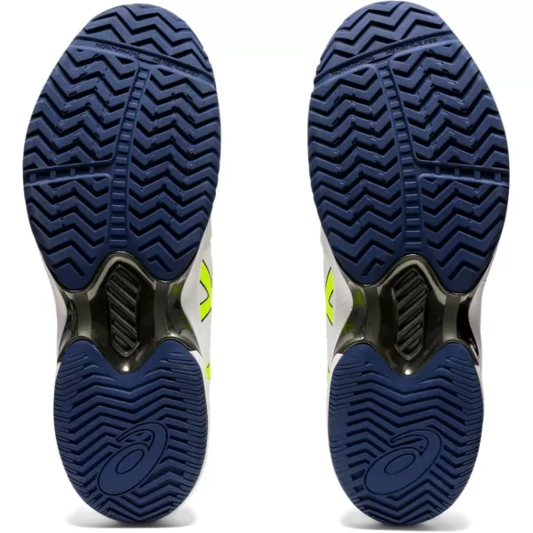 imageASICS Mens Court Speed FlyteFoam Tennis ShoesWhiteSafety Yellow