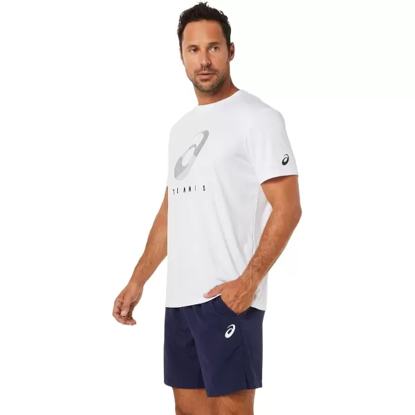 imageASICS Mens Court Spiral TEE Tennis ApparelBrilliant White