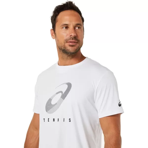 imageASICS Mens Court Spiral TEE Tennis ApparelBrilliant White