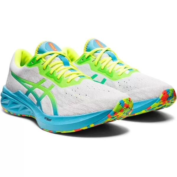 imageASICS Mens DYNABLAST 2 Running ShoesWhiteGreen Gecko