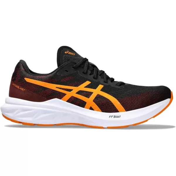 imageASICS Mens DYNABLAST 3 Running ShoesBlackBright Orange