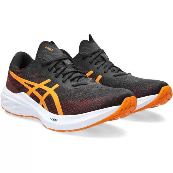 imageASICS Mens DYNABLAST 3 Running ShoesBlackBright Orange