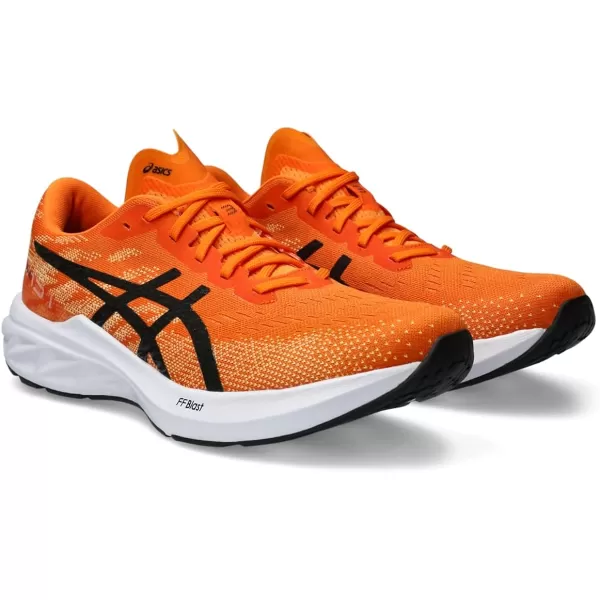 imageASICS Mens DYNABLAST 3 Running ShoesBright OrangeBlack