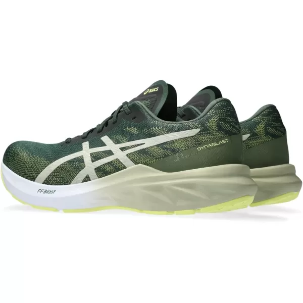 imageASICS Mens DYNABLAST 3 Running ShoesRain ForestDried Leaf Green