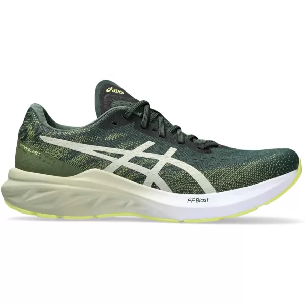 imageASICS Mens DYNABLAST 3 Running ShoesRain ForestDried Leaf Green