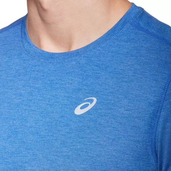 imageASICS Mens Dorai Short Sleeve Running ApparelAsics Blue Heather