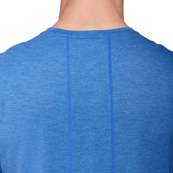 imageASICS Mens Dorai Short Sleeve Running ApparelAsics Blue Heather