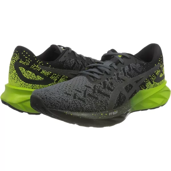 imageASICS Mens Dynablast Running ShoesBlack Lime Zest