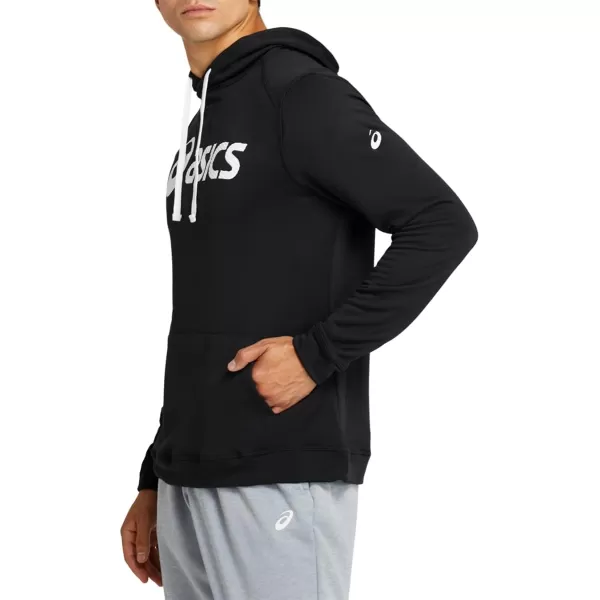 imageASICS Mens Essential French Terry Hoodie ApparelPerformance BlackBrilliant White