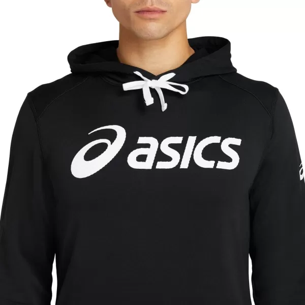 imageASICS Mens Essential French Terry Hoodie ApparelPerformance BlackBrilliant White