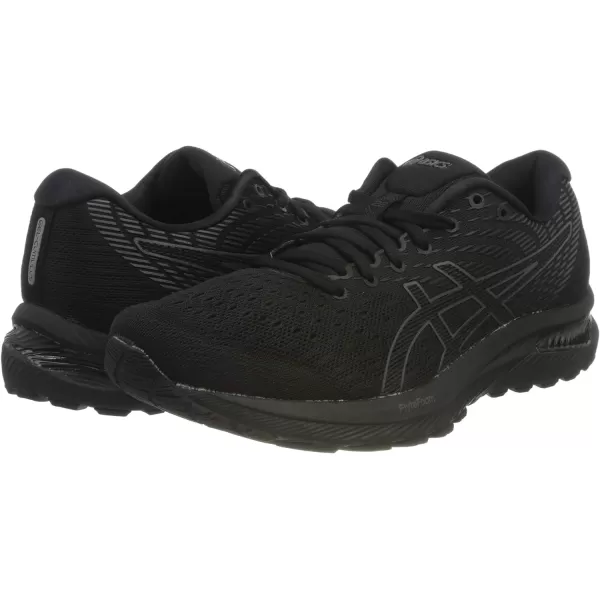 imageASICS Mens Evoride 2 Running ShoesBlack Carrier Grey