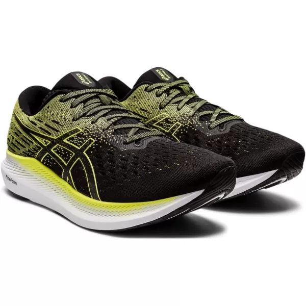 imageASICS Mens Evoride 2 Running ShoesBlackGlow Yellow