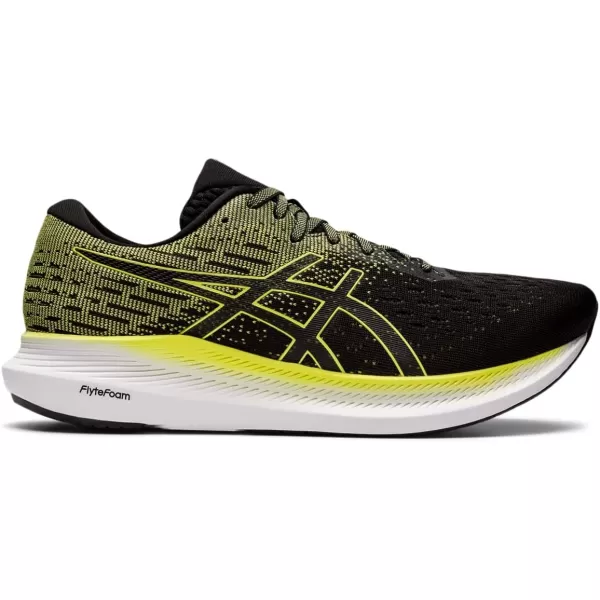 imageASICS Mens Evoride 2 Running ShoesBlackGlow Yellow